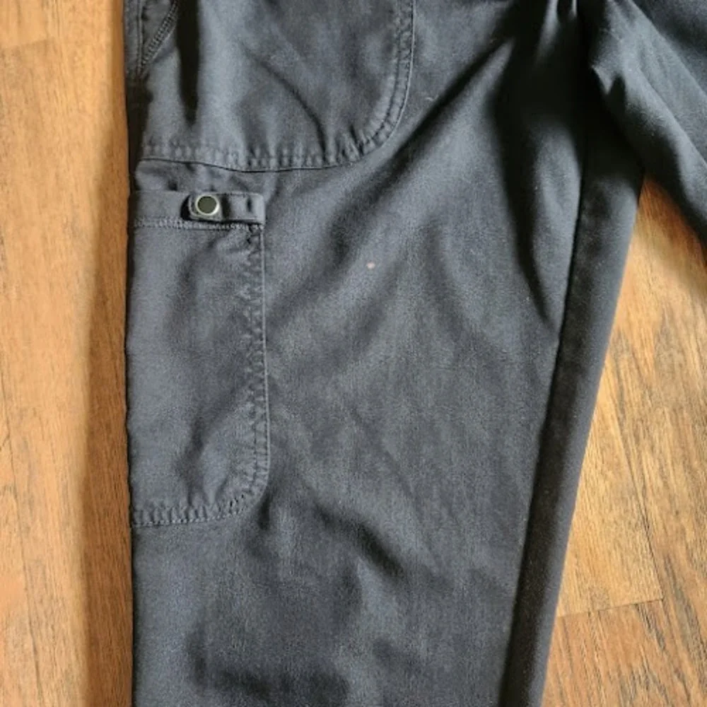 Med Couture Energy Jogger Scrub Pants Black Womens Small 7710 Cargo Pocket Yoga